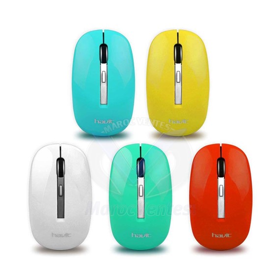 Souris sans fil 800- 1600dPI Multicolore HV-MS980GT