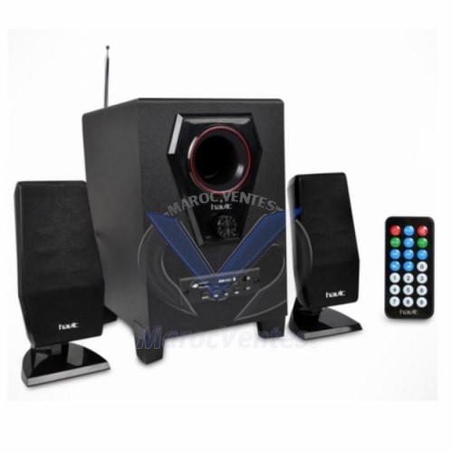 Woofer Haut-parleurs avec Bluetooth 40Hz-20KHz USB HV-SF7100BT