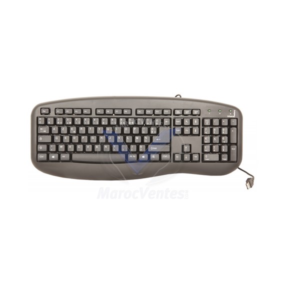 Clavier AZERTY Filaire Noir 106 Touches Boite Blanche KBX66UF