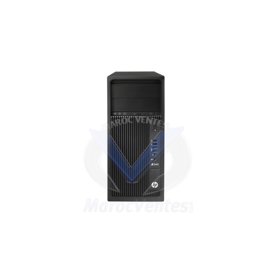 Station de travail Z240 Tower Intel Xeon E3-1225v6 3,30 GHz jusqu’a 3,7 Ghz 4 cœurs 8 MB 1 TB SATA L8T12AV-01046