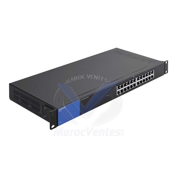 Commutateur - non géré - 24 x 10/100/1000 - Montable sur rack - AC 100/230 V LGS124-EU