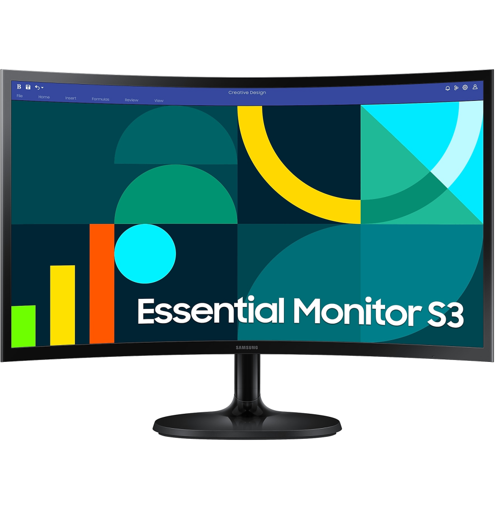 Moniteur CURVED SERIE D 24" Essential S3 S36GD Full HD VGA HDMI LS24D360GAUXEN