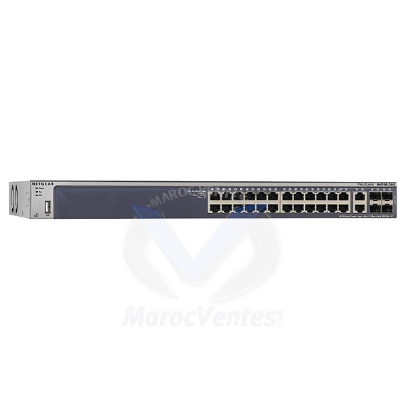 Switch Prosafe Manageable 12 Ports Gigabit ou SFP  dont 4 Ports PoE Plus - Niveau 2+ GSM7212F