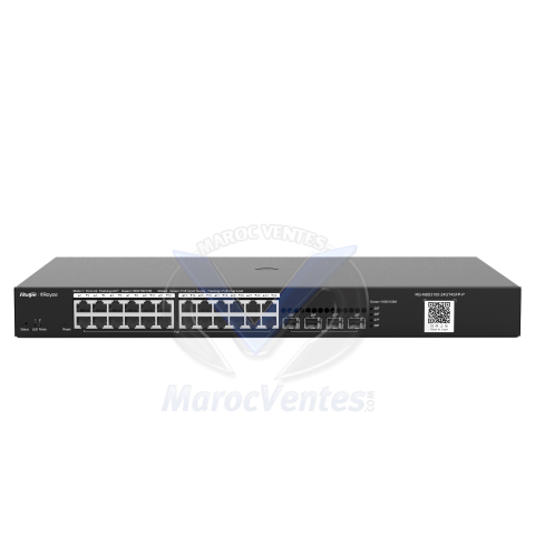 Switch POE Géré Gigabit L2 à 24 ports Gigabit RJ45 POE/POE+ 4 SFP RG-NBS3100-24GT4SFP-P