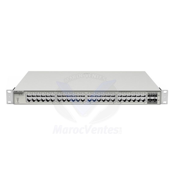 Switch 48 Ports RJ45 10/100/1000 Mbps PoE/PoE+ 4 ports SFP+ 10 Gbps RG-NBS3200-48GT4XS-P