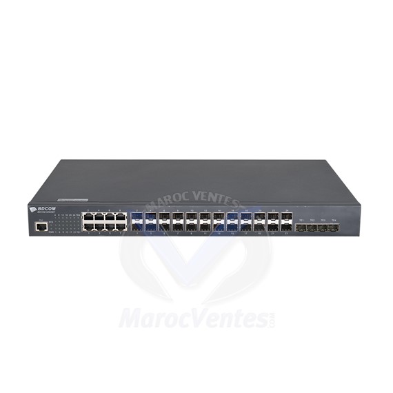 Switch  28 ports 1G / 10G PoE + administrable couche 2 S2928P