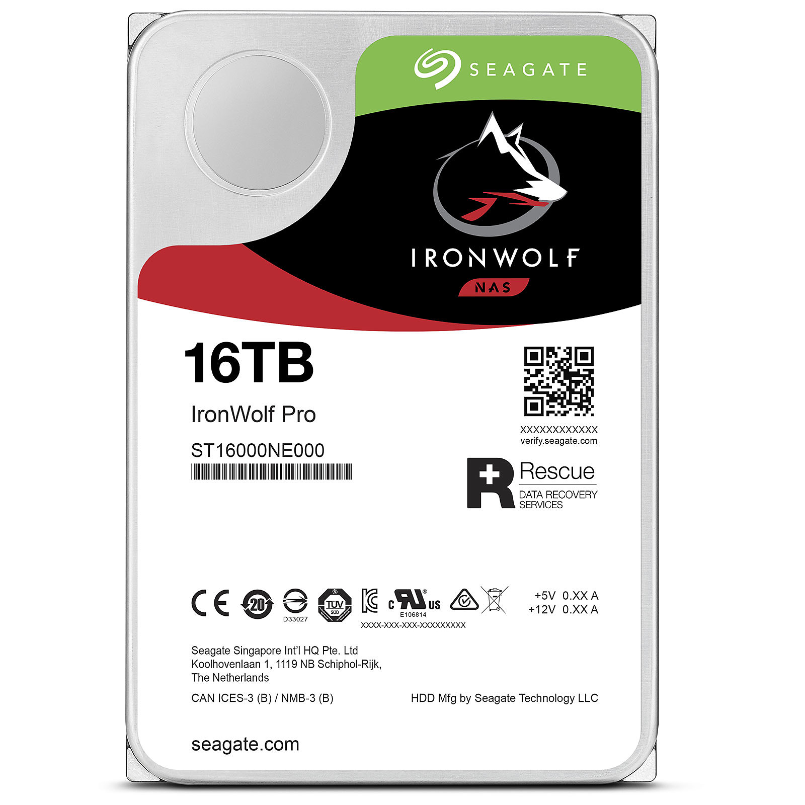 Seagate ST16000NE000 Disque dur 3.5 IronWolf Pro 16To Maroc