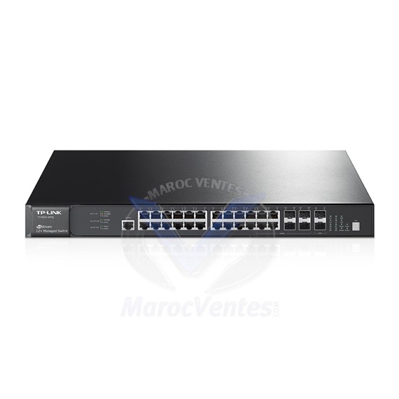 Switch JetStream 28 ports Gigabit stackable de niveau 2+ T2700G-28TQ
