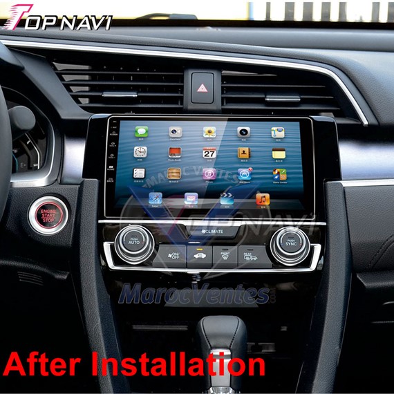 System Android pour voiture Honda Civic 2018 Frame T3L