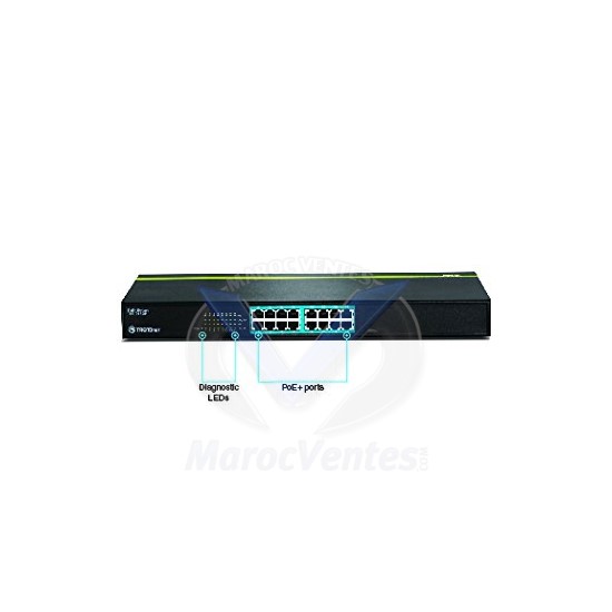 Trendnet Switch 16 ports 10/100 PoE TPE-T160