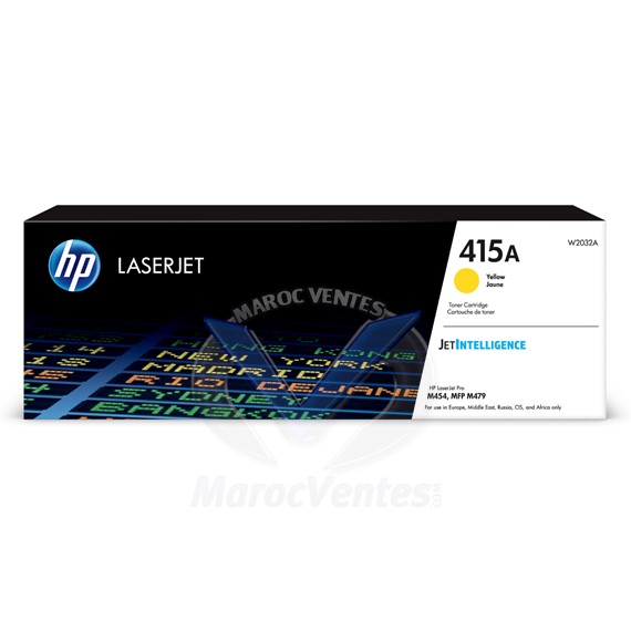 415A Yellow Original LaserJet Toner Cartridge 2100 Pages W2032A