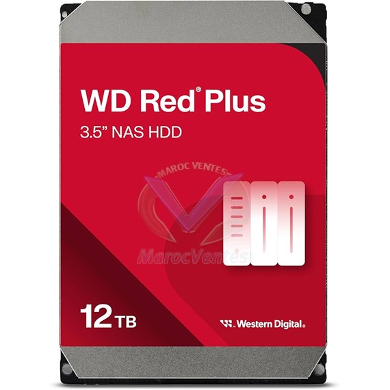 Disque dur 12 To pour NAS WD Red Plus de 3.5 pouces HDD WD120EFGX