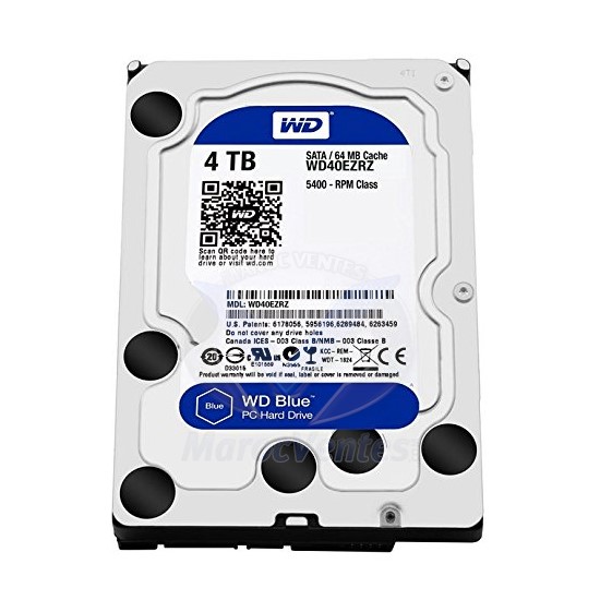 WESTERN DIGITAL HDD interne 3.5” 4To SATA WD40EZRZ