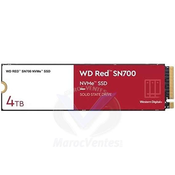 Disque dur WD Red Plus NAS 6 To 3.5″ 6Gb/s 5640 PRM 128Mo