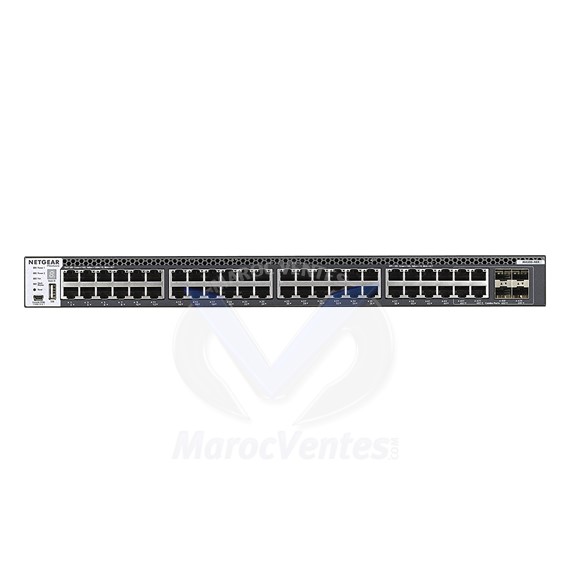 Switch manageable et stackable 48 x 10 Gigabit avec 48 x 10 Gigabit cuivre et 4x SFP+ partagés Niveau 3 XSM4348CS