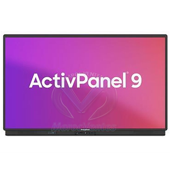 Ecran Tactile Promethean ActivPanel 9 65" LCD Rétro-éclairé par LED 4K AP9-A65-EU-1