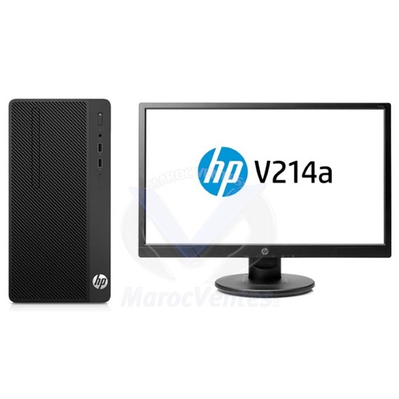 Ordinateur avec moniteur Bundle 290 G1 MT / Pentium G4560 / 4Go / 500Go / DVD-RW / Win10Pro + V214 (2MT17ES # ACB) 2MT17ES