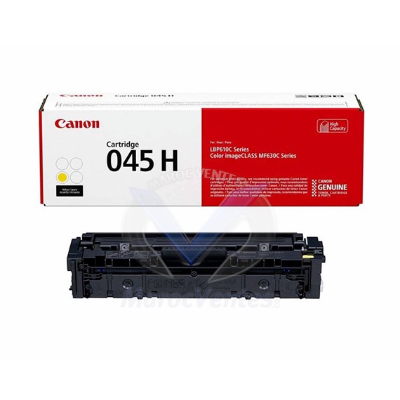 CANON 045H TONER ORIGINAL JAUNE 2200 PAGES 1243C002AA