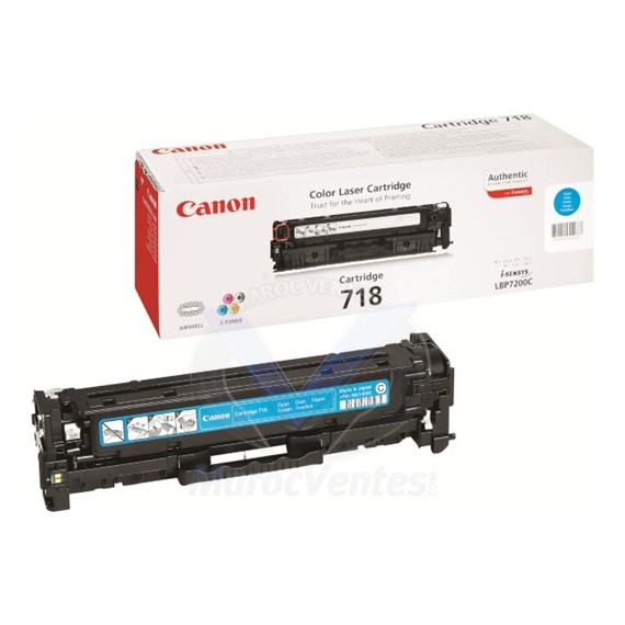 Canon 718 BLEU - Toner Canon d