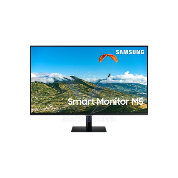 SAMSUNG MONITEUR INTELLIGENT FLAT 27″ SMART SERIE 5 NOIR, CONNECTIVITÉ MOBILE LS27AM500NMXZN