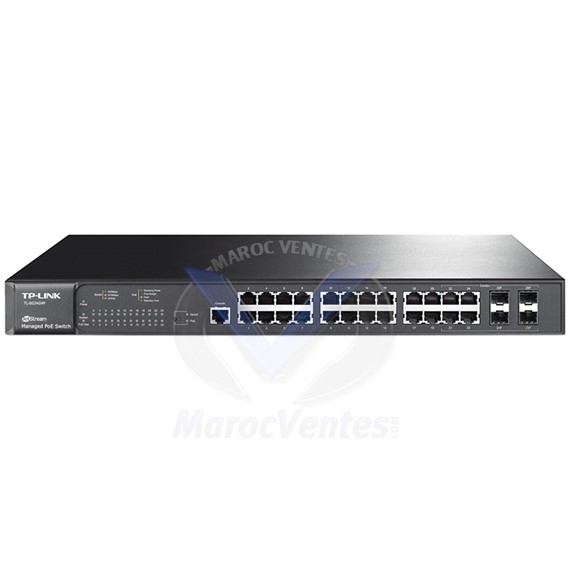 JetStream 24 ports Gigabit L2 Managed PoE + Commutateur TL-SG3424P