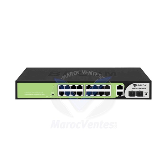 Switch S1500-16P2G2S – 16-Port Gigabit PoE+ 2-Port Gigabit RJ45 S1500-16P2G2S