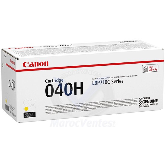 Cartouche Toner CRG 040H Yellow (10,000 pages) 0455C001AA