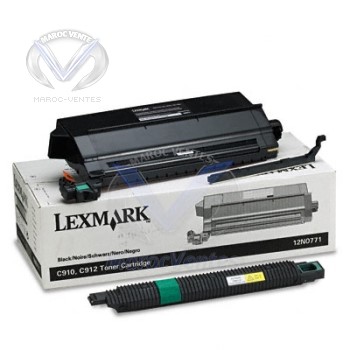Toner noir/rouleau nettoyage  Couleur C912 X912e 14000P