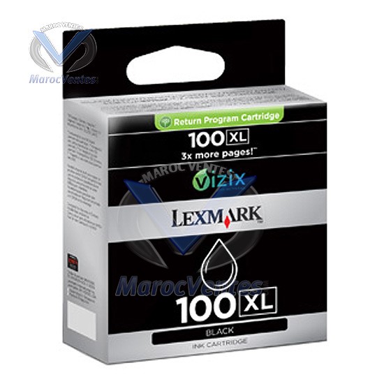 Cartouche Lexmark Noir 100XL-Cartouche Lexmark Noir 100XL