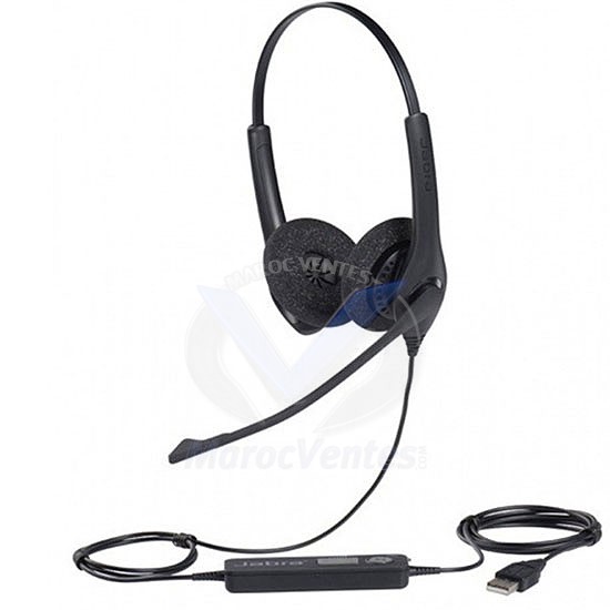 Casque Jabra BIZ 1500 QD Duo stéréo filaire HD (1519-0154)