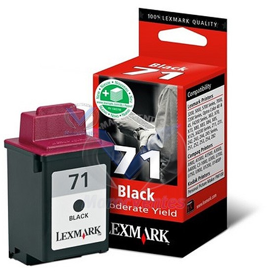 Cartouche Noire Std HR pr LX Color Jetprinter, 260 p-Cartouche Noire Std HR pr LX Color Jetprinter, 260 p