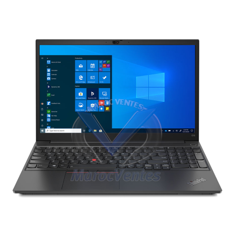 PC Portable Thinkpad E15 Intel i7-1165G7 15,6" 8 Go 512 Go SSD Freedos Noir 20TD000EFE