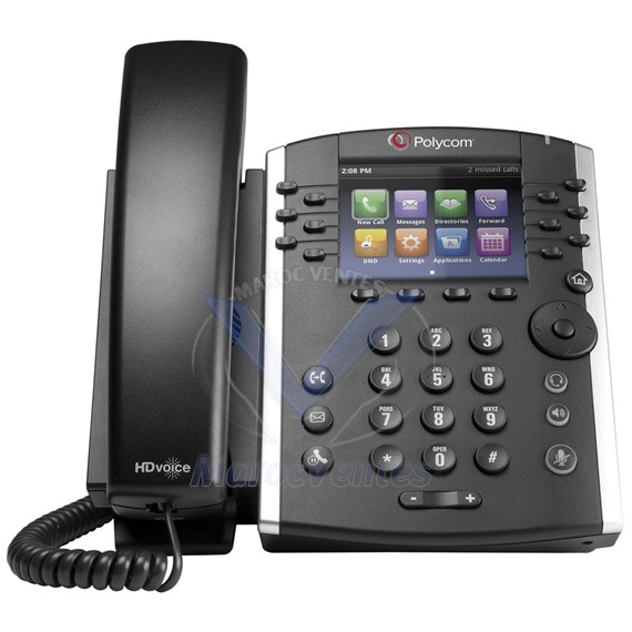 Téléphone VoIP VVX 411 Fonction audioconférence Skype Entreprise Edition 2200-48450-019