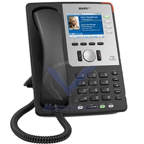 Téléphone IP Snom 821 avec Alimentation Noir 2346