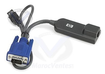 8 adaptateurs interface RJ45-PS2 HP pour console KVM 262587-B21