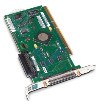 Contrôleur SCSI Ultra320 PCI-X monocanal HP (pour tape SCSI) 374654-B21