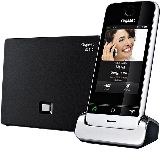 Téléphone sans Fil Gigaset SL910 Noir Tactile DECT 3,2"