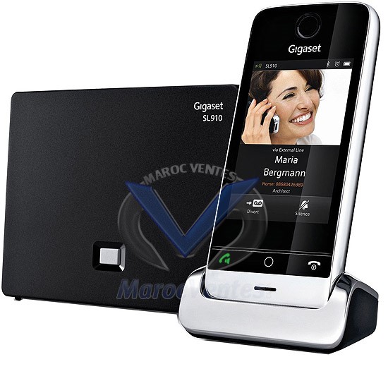 Téléphone sans Fil Gigaset SL910 Noir Tactile DECT 3,2" 4250366821825