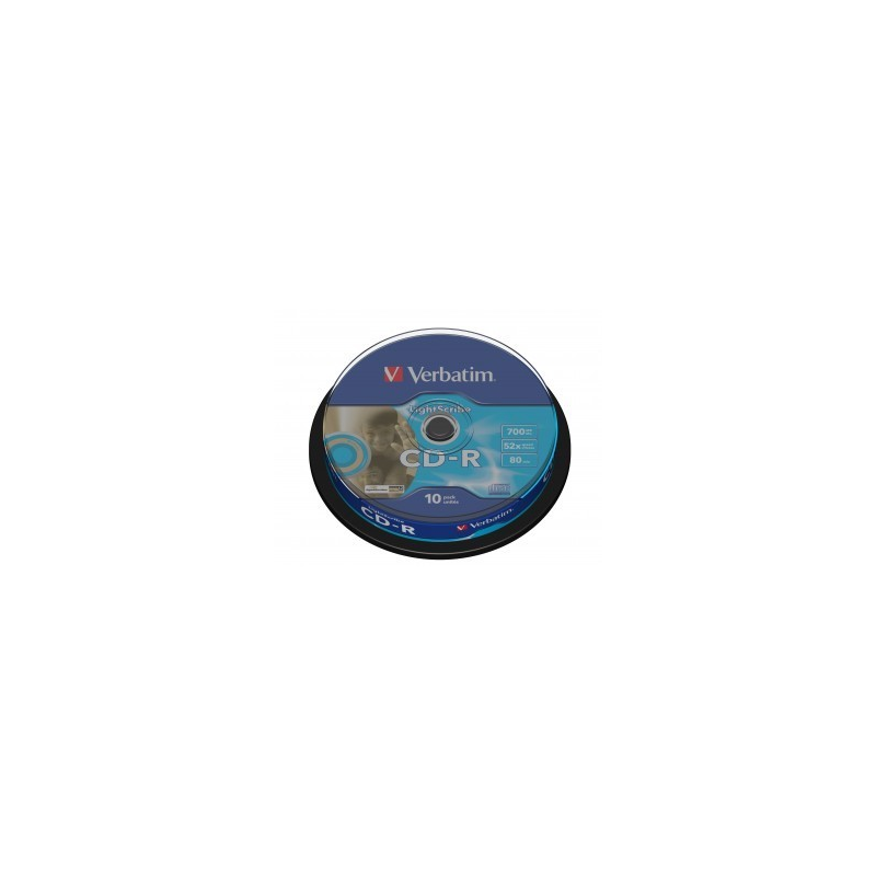PACK DE 10 UNITÉS CD-R AZO LightScribe VERBATIM 43441 43441
