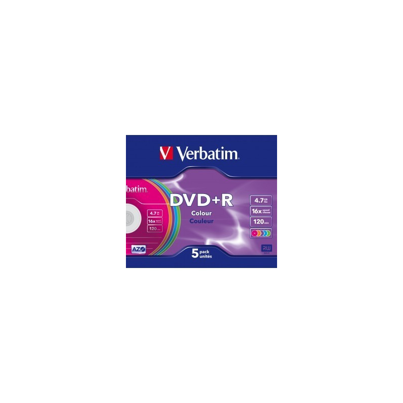 DVD+R Colour VERBATIM 43556 43556