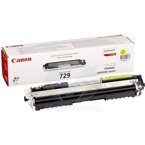 Cartouche de Toner Canon LBPC65 CRG 729 Jaune 4369B002AA