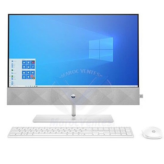 PC Bureau PAVILION AiO 24-k1000nk Intel i7-11700T 16GB 128GB SSD Ecran Tactile FHD VA 23,8" Windows Home 10 Blanc 456C7EA