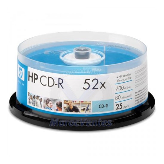 CD-R 52X 25PK marque CDR Médias 4710212129296