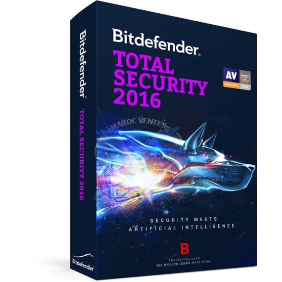 Bitdefender Total Security 2016-3 utilisateurs / appareils i B-QBDTS-6E1T003