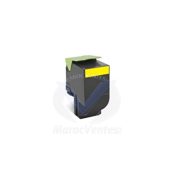 Cartouche de toner 808XY jaune à longue durée 4000 pages 80C8XY0