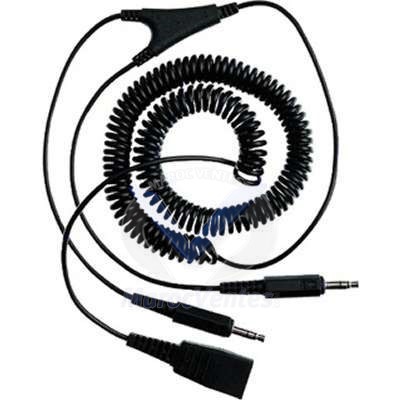Cordon Etiro Quick Deconnect + doub jack 3,5 mm double jack 3,5 mm pr connect casque fil à carte son 8734-599
