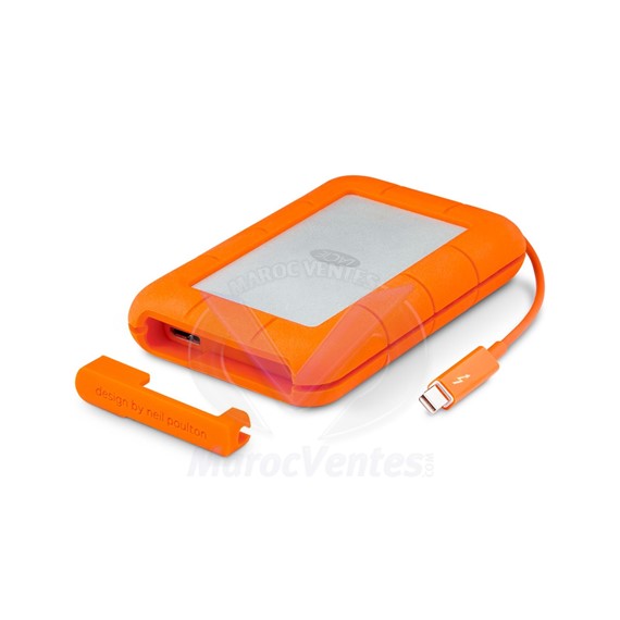 Disque Dur Externe 2TB Rugged USB3 Thunderbolt w Câble Intégré 9000489