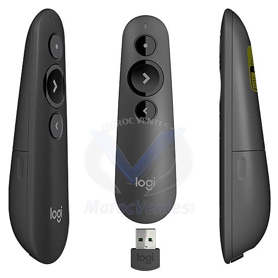 R500 Laser Presentation Remote GRAPHITE 2.4GHZ/BT N/A EMEA 910005386