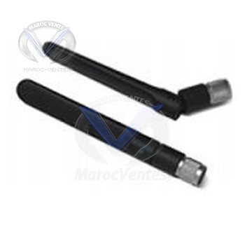 Antenne pour adaptateur réseau 5GHz 3.5dBi Black Dipole avec connecteur w/RP-TNC AIR-ANT5135D-R