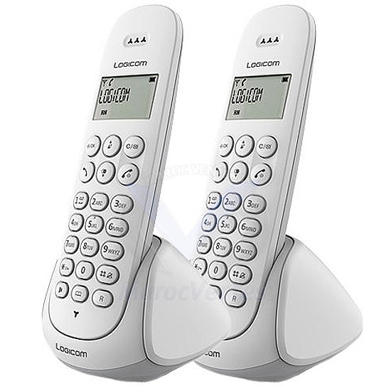 Téléphone DECT sans Fil avec Haut-Parleur et Combiné Supplémentaire AURA 250 DUO